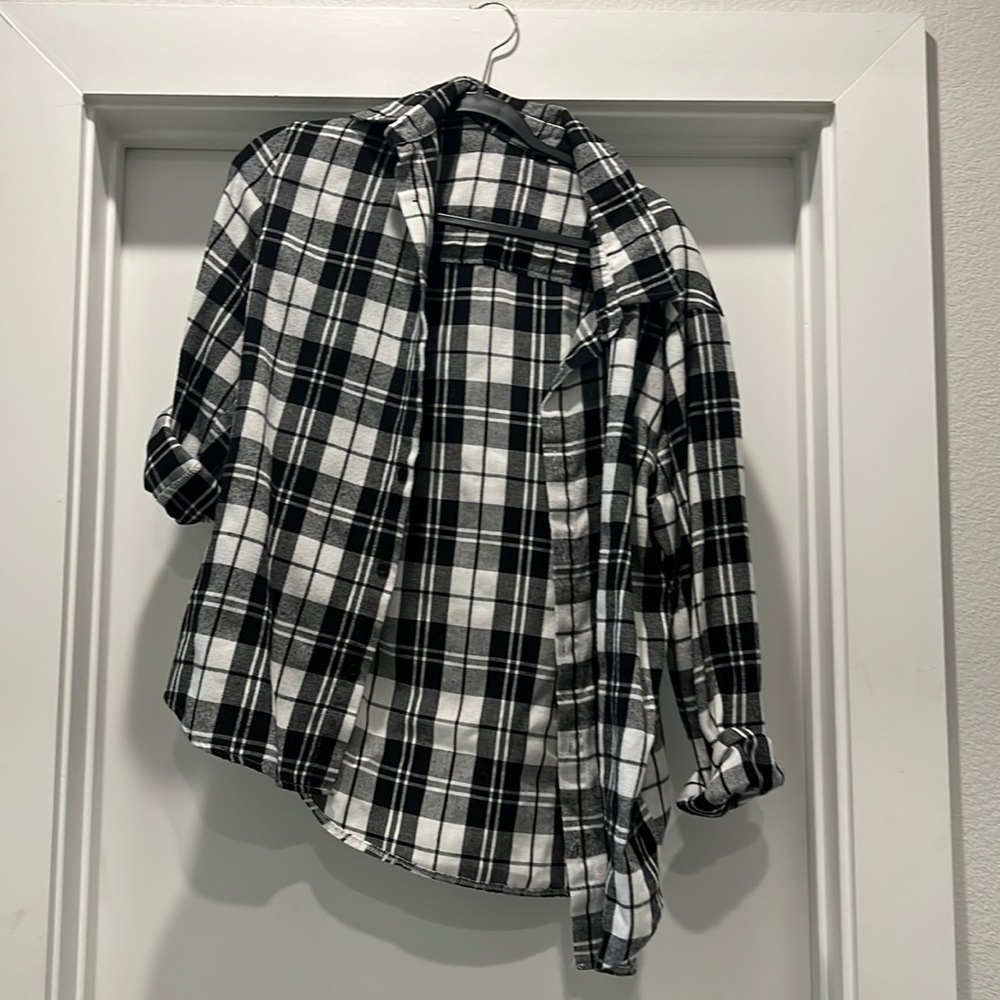 Black and white flannel